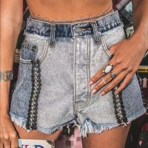 LF Carmar Distressed Shorts